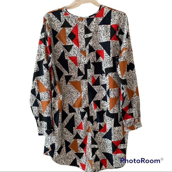 Boohoo Multicolored Dress Size 12. Pre-loved and in great condition. No stretch. - Picture 5 of 6